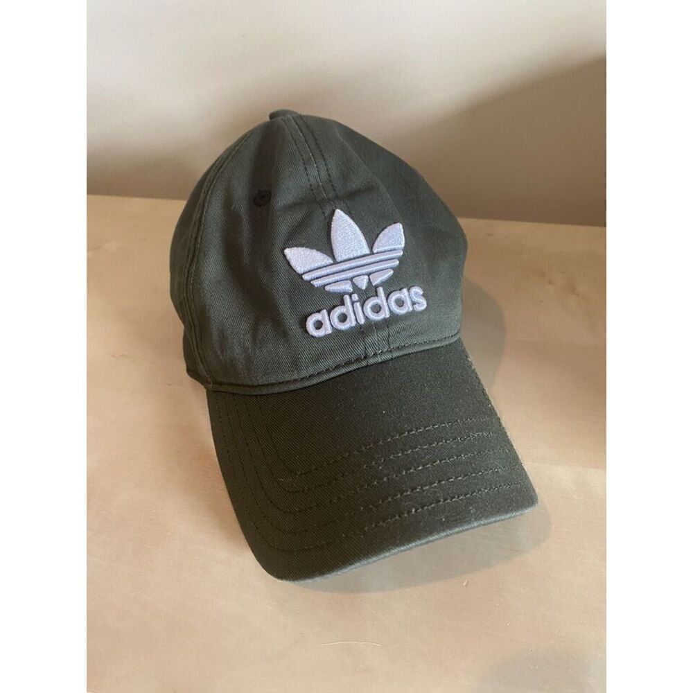 Adidas Hat Originals Relaxed StrapBack Trefoil Athletic Ajustable Hat Green